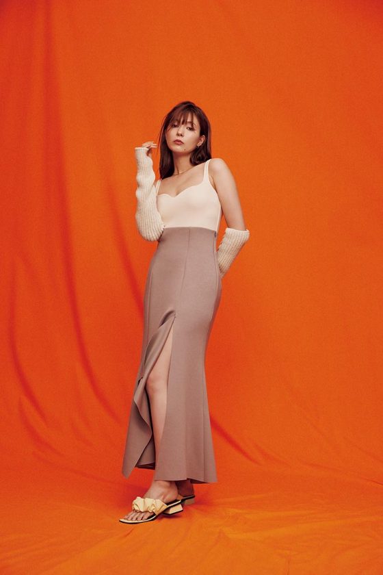 【八木アリサ】みんな大好き♡Iラインスカート×ニットの上級者コーデ