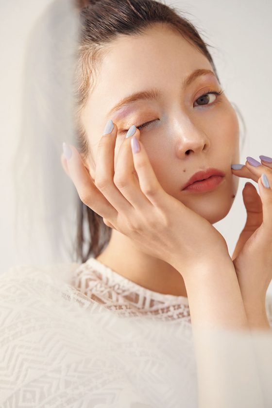 【八木アリサ】透け感カラーのエモかわ♡メイクで涼し気に