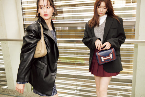 女のコが可愛く見える黄金比♡ ビッグジャケット×ミニスカートコーデ