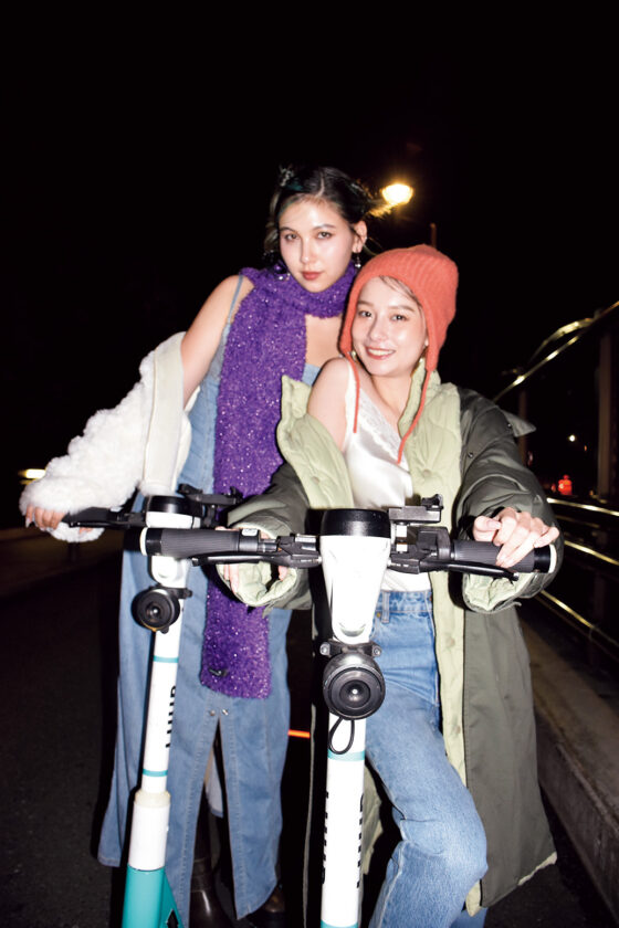 【NIKI＆ミラ】ラフでおしゃれな夜散歩コーデ