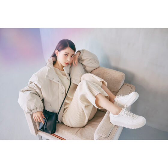 ＜UNOHA＞ 大人気厚底スニーカーの新作 「アップリフト 3」で作る ミチのおニューな冬コーデ♡