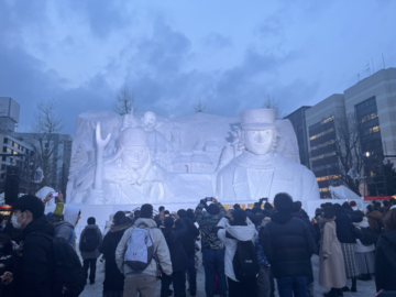 ゴールデンカムイの雪像@札幌雪まつり