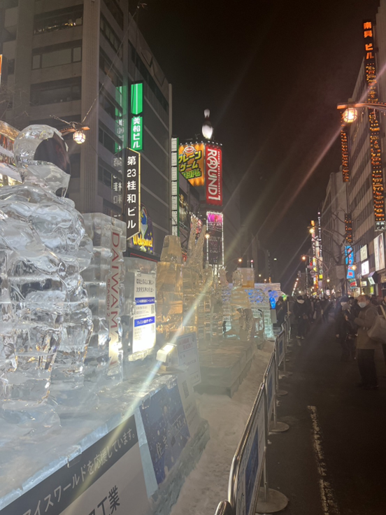 札幌雪まつり　氷像＠すすきの