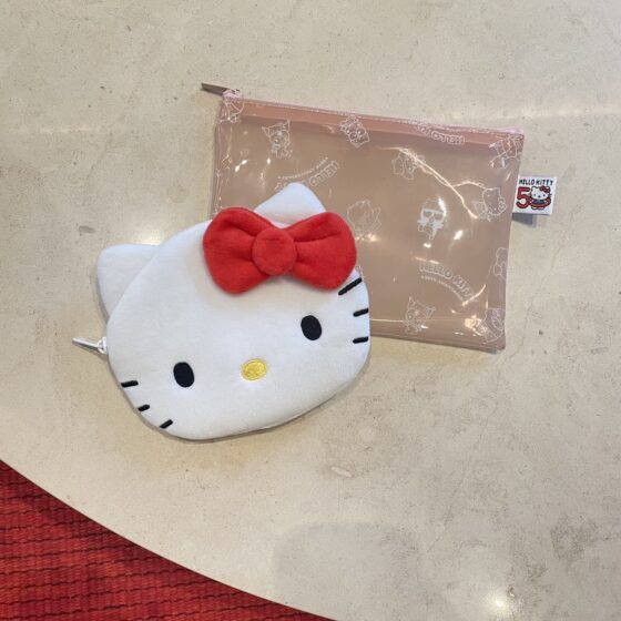【付録レビュー】可愛くて使い勝手抜群♡ 豪華ハローキティのふわふわフェイスポーチ&クリアポーチ