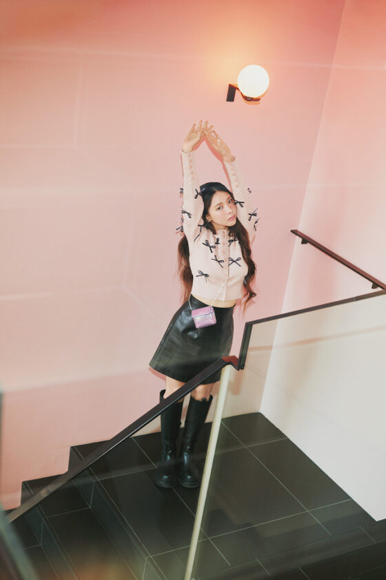 【着回し】甘さ全開♡ SNIDELのリボンカーディガンの着こなし方