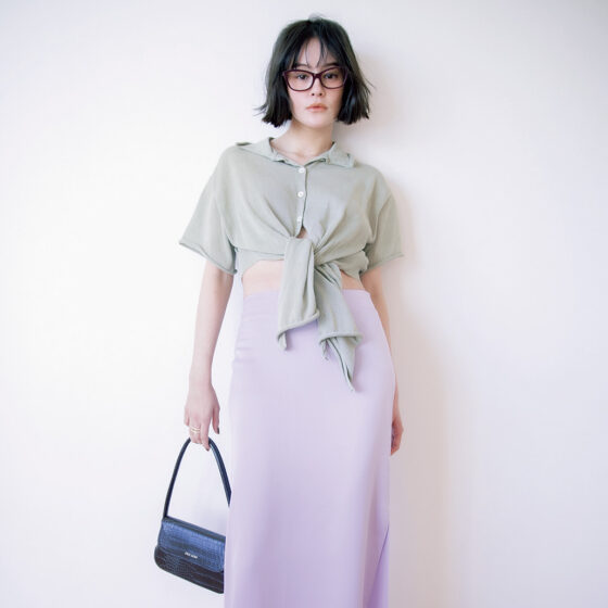 【脚長見え】ローライズボトムを大人っぽく纏う。