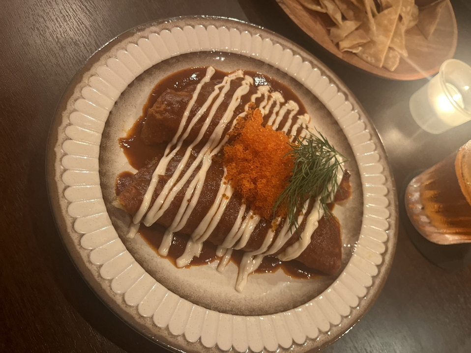 KUMA CANTINA　エンチラーダ・デ・マリスコス