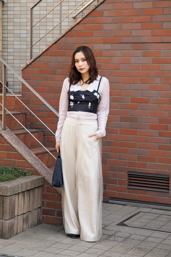 【私服SNAP】ビスチェで彩る♡ レディなパンツスタイル