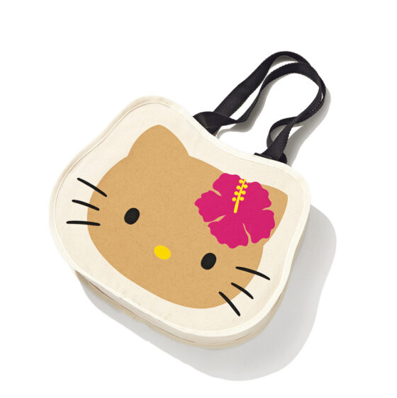 【付録】大容量で実用的！日焼けハローキティのフェイス形トートバッグ（7/12発売sweet8月号 増刊）