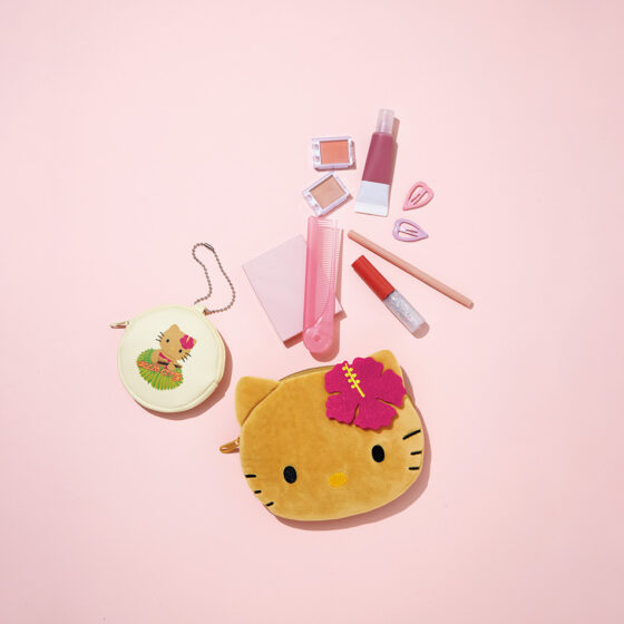 【付録】レアな日焼けハローキティが付録に！フェイス形ポーチ＆バッグポーチチャーム（7/12発売sweet8月号）