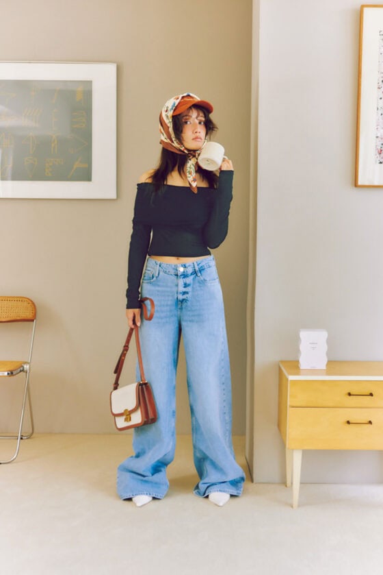 【デニム】ワイドパンツを着回し！こなれた大人可愛いスタイルを伝授