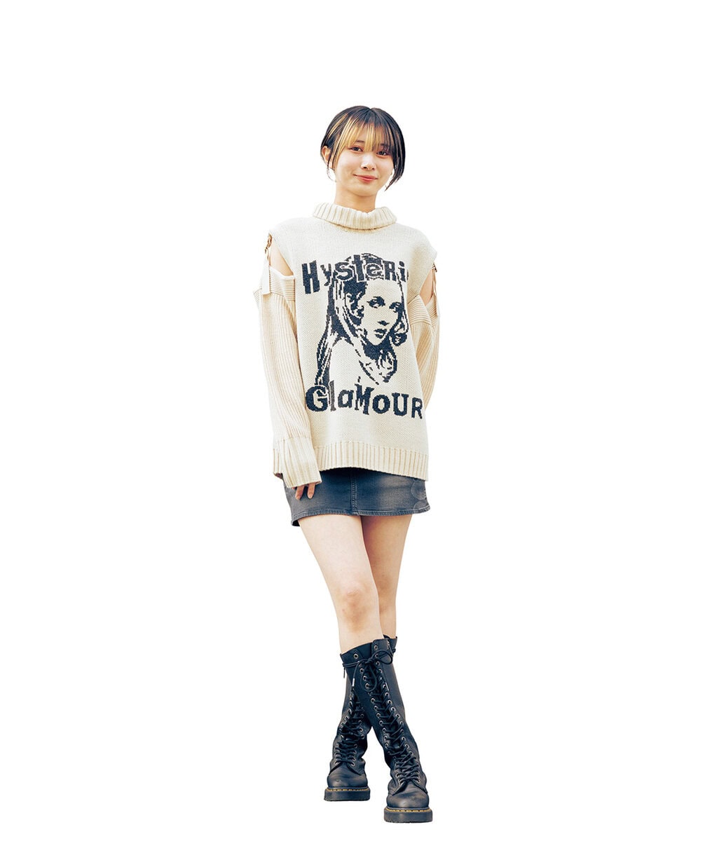 アウター×肌見せ　HYSTERIC GLAMOUR