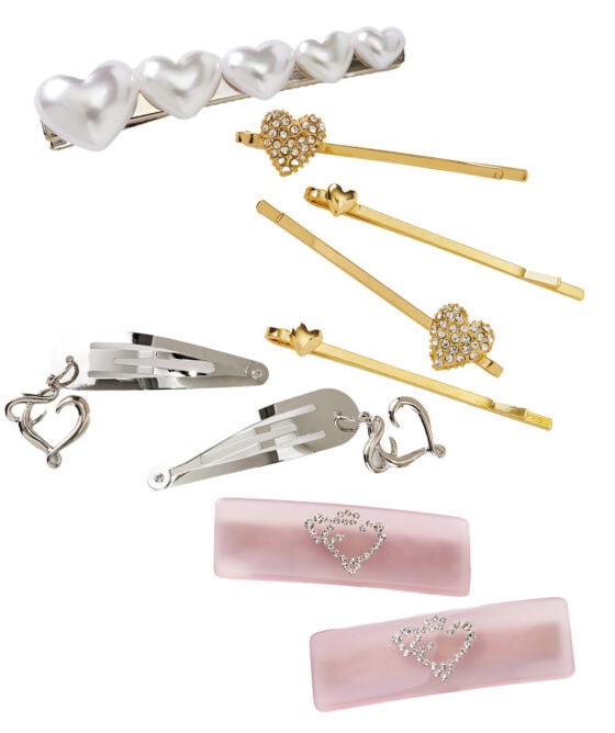 ハーフアップや三つ編みに！「ハートモチーフ」のヘアアクセを厳選