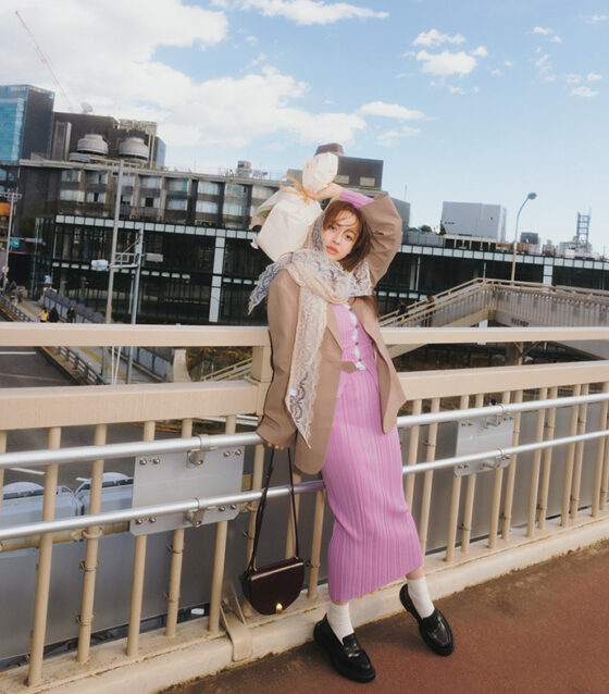 忙しい日でも着回し簡単！“ピンク”の「セットアップ」で春のおでかけコーデ