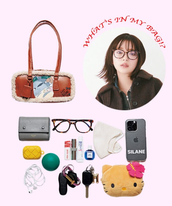 愛用中の1軍リップや撮影での必需品とは？バッグの中身を大公開！【田中芽衣】