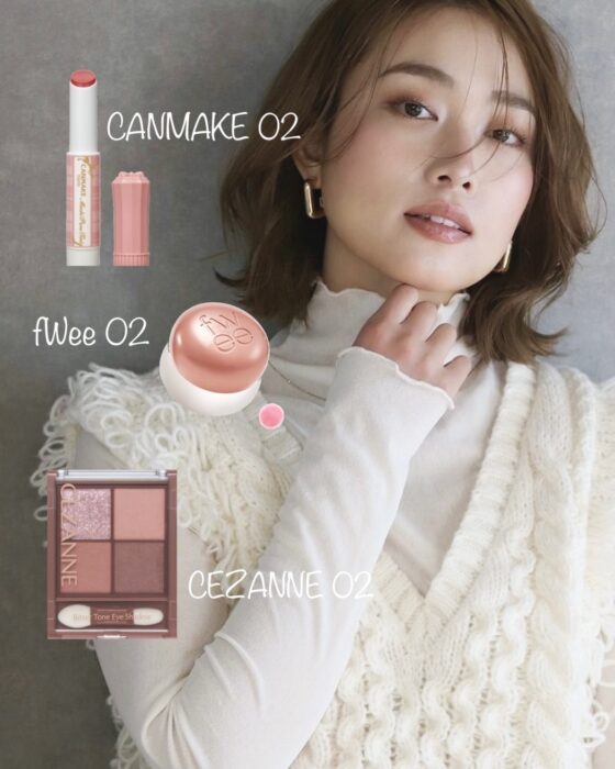 ALL2000円以下！プチプラコスメで作る春の「ピンクメイク」【sweet lovers】