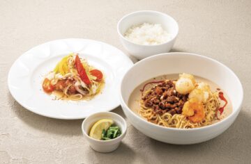 飯田商店コラボのデニーズの担々麵セット