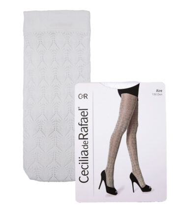 透かし編みタイツ