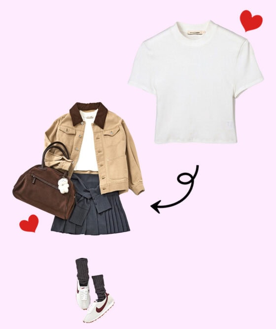 定番「白Tシャツ」をおしゃれに見せるコツ♡ 大人可愛いお手本コーデ