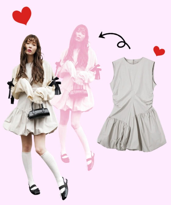 スタイル爆盛れ♡ トレンドの“バルーンシルエット”はミニワンピで取り入れて