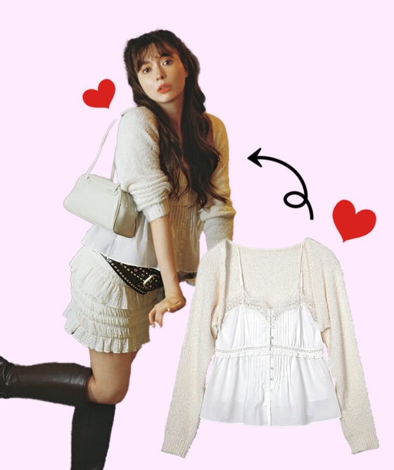 【SNIDEL】寒暖差に悩む季節に♡ “ボレロ×キャミ”で叶える大人の抜け感レイヤードコーデ