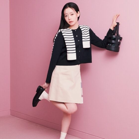 チェック柄にときめく♡ 「なごみ」が纏う最新ミニスカコーデ【BLUE LABEL CRESTBRIDGE】