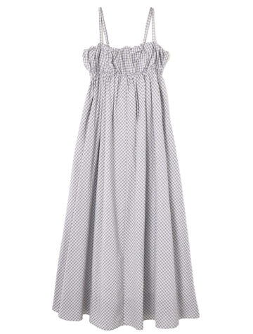 チェック柄ワンピース