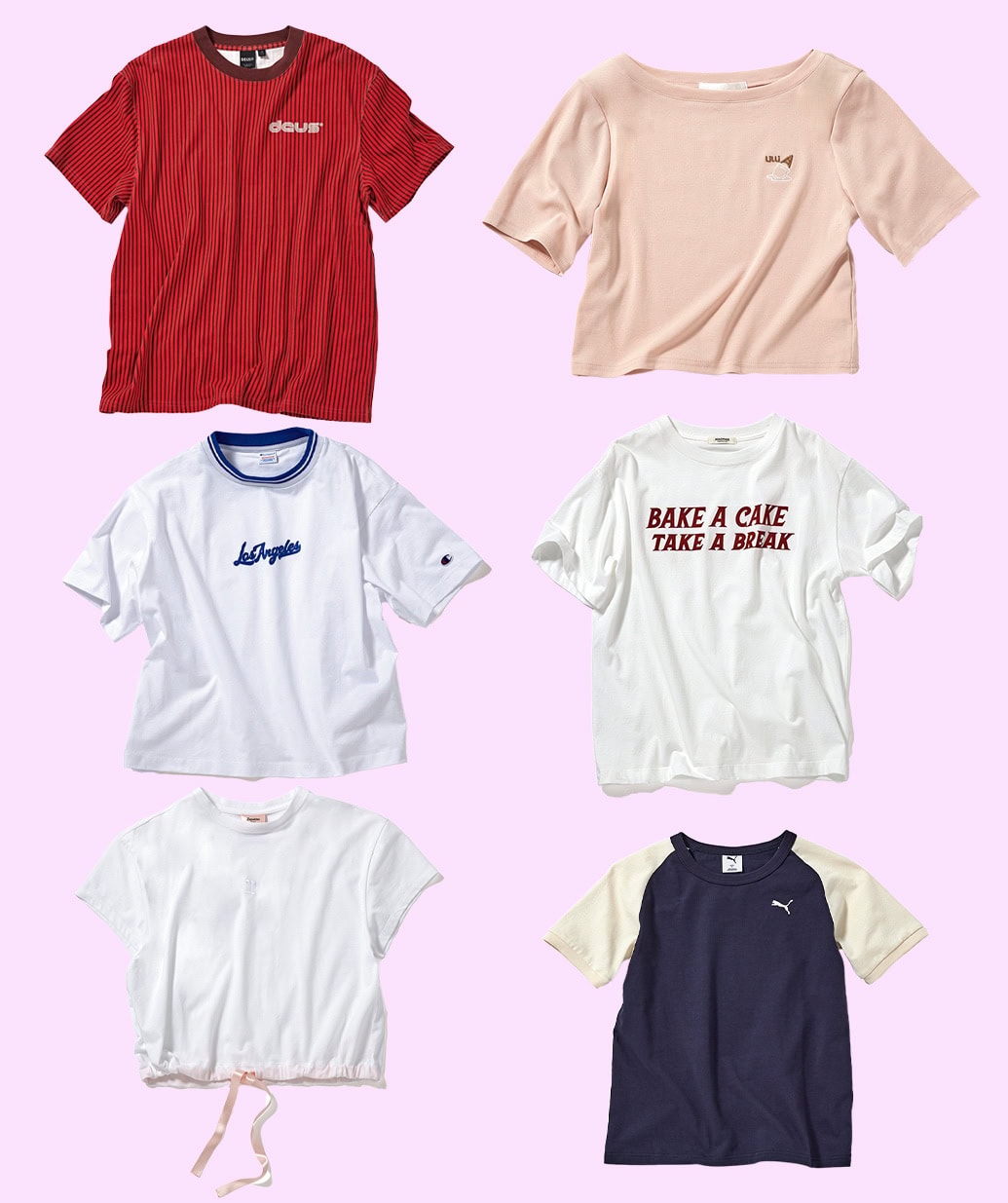 【最新Tシャツまとめ】1枚でコーデがキマる！スポーティからフェミニンまで…♡