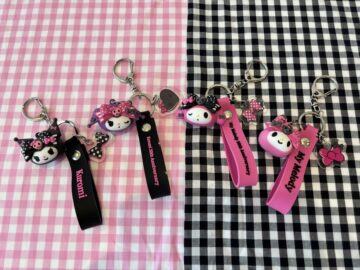 マイメロディ　クロミ　ラバーマスコットキーホルダー