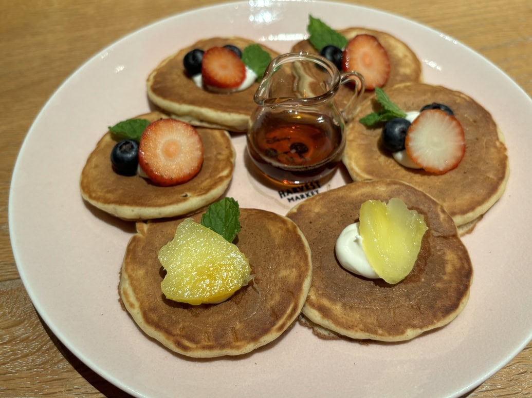 オートミール入り　パンケーキプレート