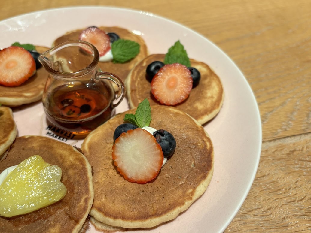 オートミール入り　パンケーキプレート