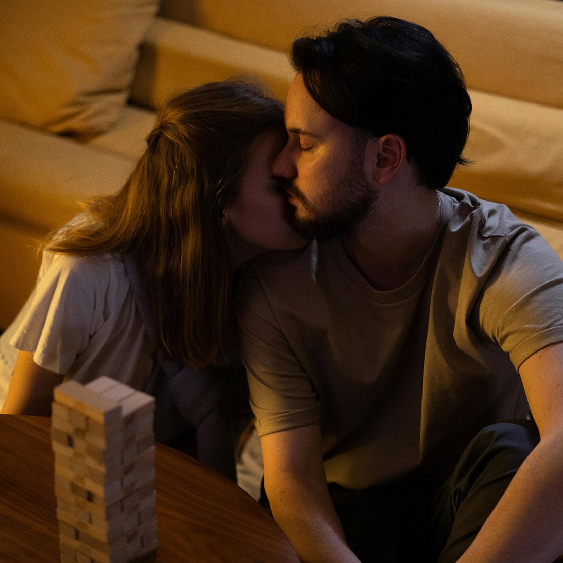 リラックスムードでキスをしよう