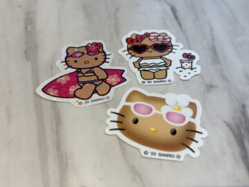 日焼け ハローキティ ステッカー3枚セット