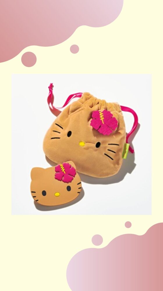 【付録】早くもネットでは完売!?「日焼けハローキティ」のミラー＆巾着ポーチは絶対欲しい♡【スウィート9月号増刊】