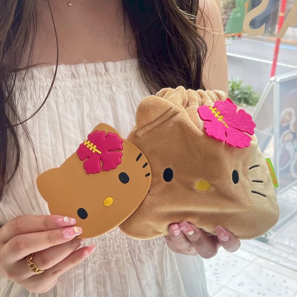 【付録レビュー】売り切れ続出中！「日焼けハローキティ」の巾着ポーチ＆ミラーは見かけ次第即ゲットして♡【スウィート9月号増刊】