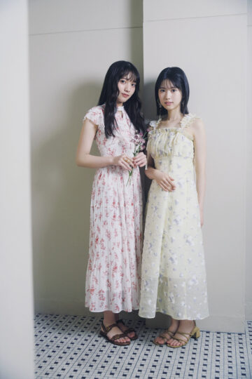 花柄ワンピース