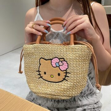 HELLO KITTY [ハローキティ] かごバッグ summer shell ver.