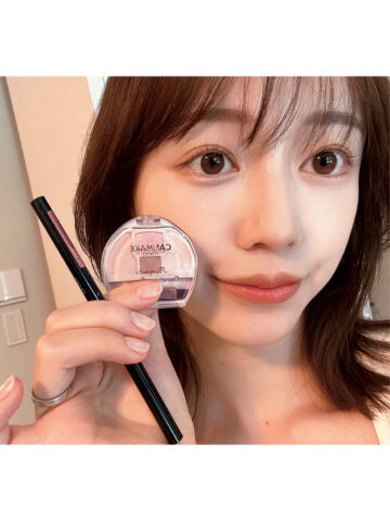 キャンメイクのプランぷくコーデアイズ 01とKATEのレアフィットジェルペンシルN PK1