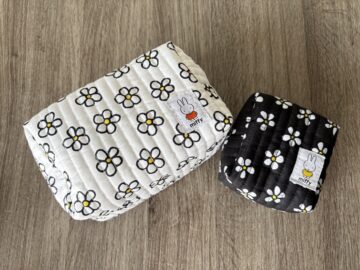 miffy お花のキルティングポーチ 大小2個セット