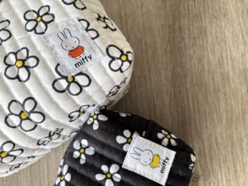 miffy お花のキルティングポーチ 大小2個セット