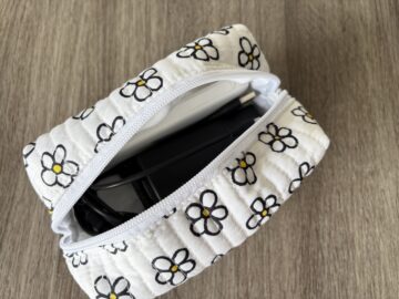 miffy お花のキルティングポーチ 大小2個セット