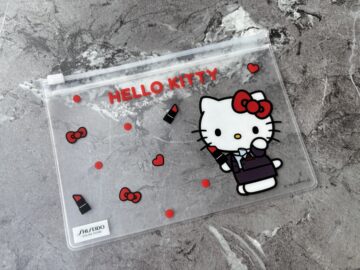 資生堂オンラインストア×ハローキティ　クリアミニポーチ