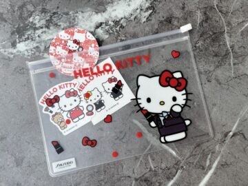 資生堂オンラインストア×ハローキティ　クリアミニポーチ