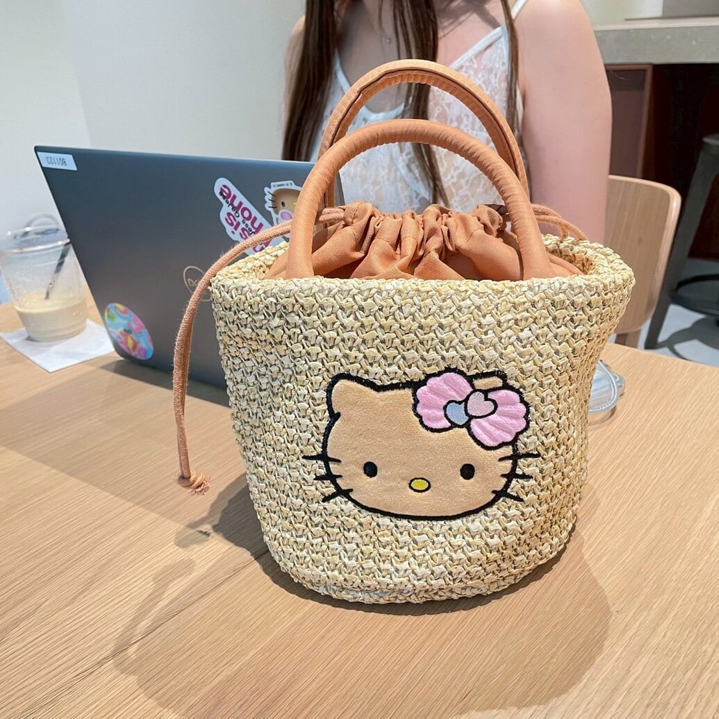 HELLO KITTY [ハローキティ] かごバッグ summer shell ver.
