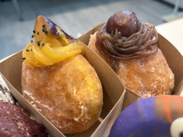 焼き紅あずま生マラサダ、焼き和栗モンブラン生マラサダ