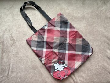 BLUE LABEL CRESTBRIDG × HELLO KITTY　クレストブリッジチェック柄トートバッグ