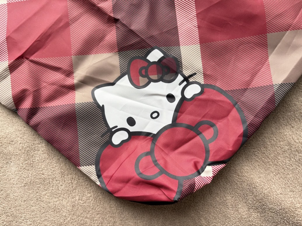 BLUE LABEL CRESTBRIDG × HELLO KITTY　クレストブリッジチェック柄トートバッグ