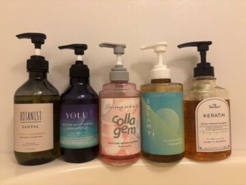 BOTANIST SANTAL、YOLU メロウナイトリペア、collagem モイスチャーリペア、SOLAMY UVアフターリペア、myBoostars ケラチンブースター
