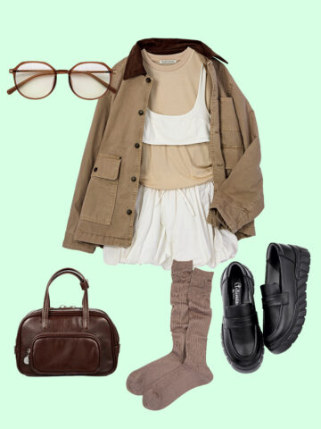 秋の軽アウターコーデ