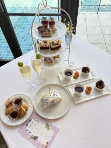 ぶどうと栗のパープルアフタヌーンティー～princess purple～